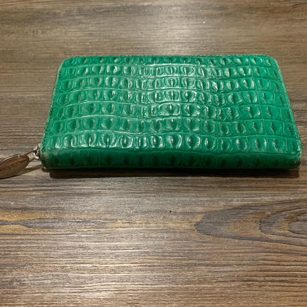 Green Gator Furla Zippered Wallet